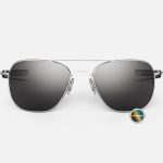 AVIATOR - BRIGHT CHROME & AMERICAN GRAY - Last Pair