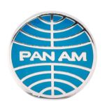Pan Am Round Pin Badge