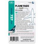 WestJet B737 - C-GTWS - PlaneTag - Teal