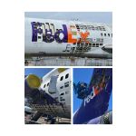 Fed-Ex B727 - N466FE - PlaneTag - Purple/White