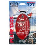 Northwest Airlines B727 - N272US - PlaneTag - Orient Red