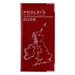 Pooleys Pilots Diary 2026 in Red