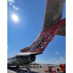 Northwest Airlines B727 - N272US - PlaneTag - Orient Red