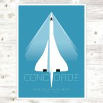 Concorde (Blue) A3 Poster by Peter McDermott