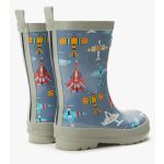 Airplanes Designer Shiny Wellies by Hatley