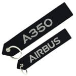 Airbus A350 Embroidered Keyring