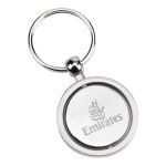 Emirates Silver Spinner 3D Plane Keyring