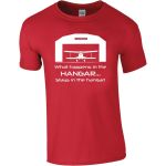 What Happens In The Hangar T-Shirt- Last  Stock