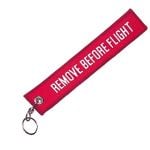 Remove Before Flight Embroidered Keyring