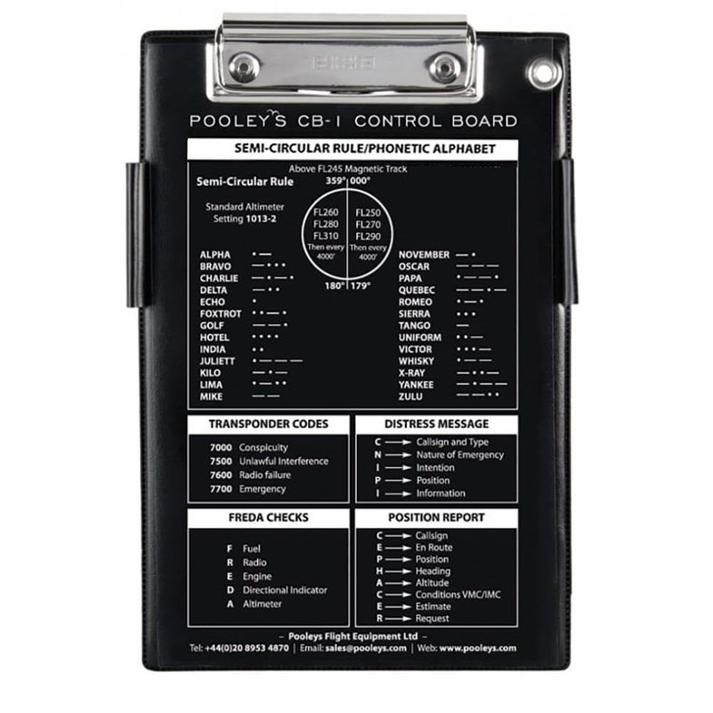 Pooleys CB1 Pilots Pilot Kneeboard