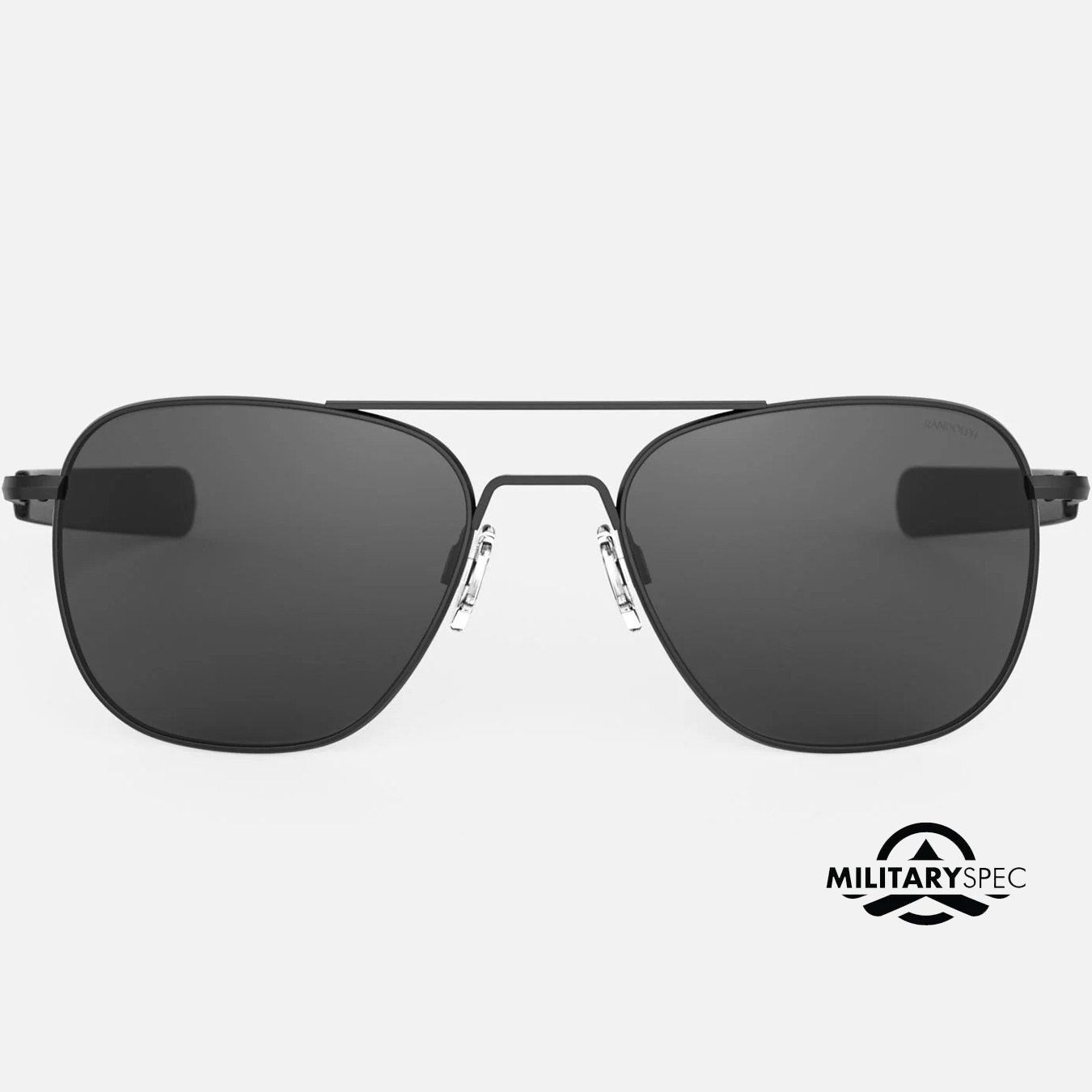 Randolph Military Aviator Special Edition Sunglasses Matte Black Frame