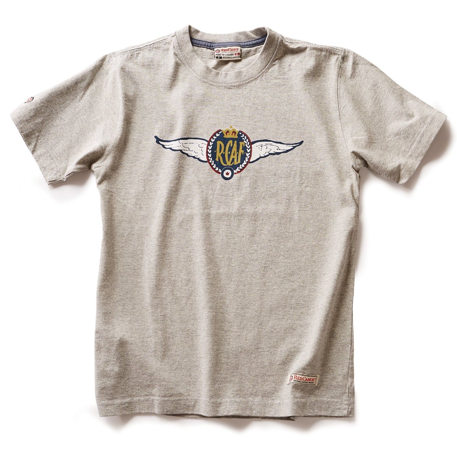 Red Canoe Royal Canadian Air Force Wings TShirt Grey